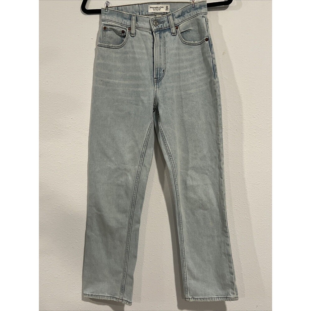 Abercrombie Fitch‎ Denim Jeans The Ankle Straight Ultra High Rise Curve Love 00S